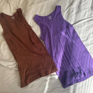 Brown and Purple Tank Tops (Bundle)
